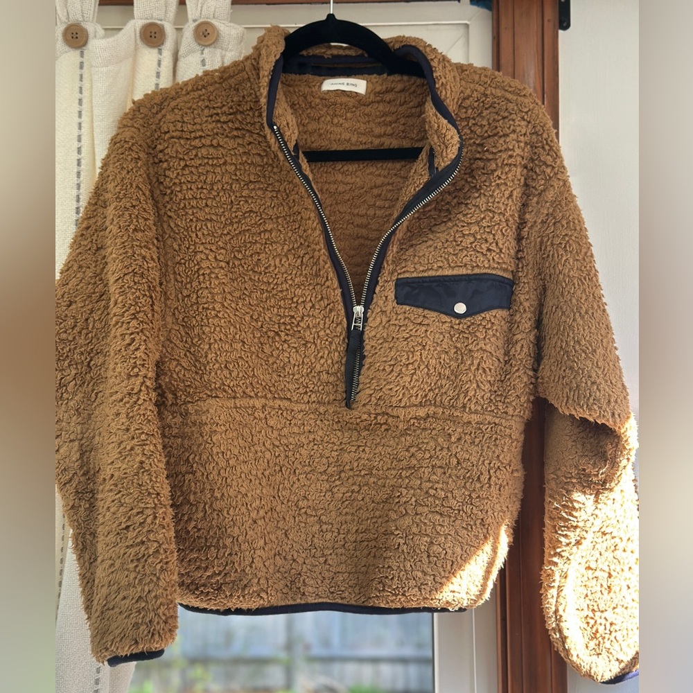 ANINE Bing Tan Sherpa Pullover